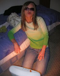 Lovely blond lady orbs