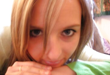 Lovely blond lady orbs