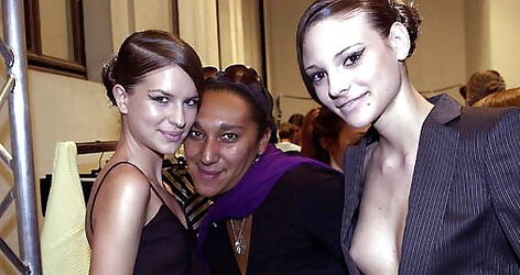 Backstage at a Fashionshow