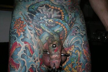 Inked and pierced spears