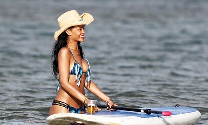 Rihanna bathing suit in Hawaii ASTOUNDING BUM