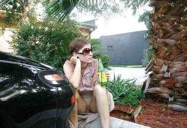 Wives Upskirt And Showcasing Cootchie