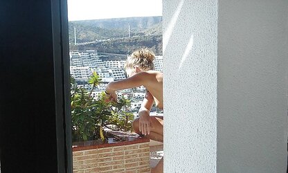Bare on the terrace