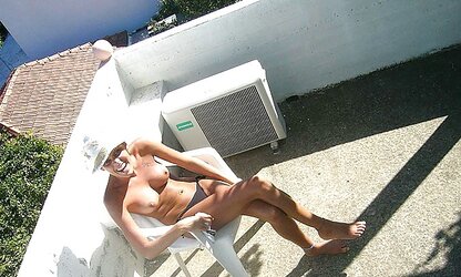 Bare on the terrace