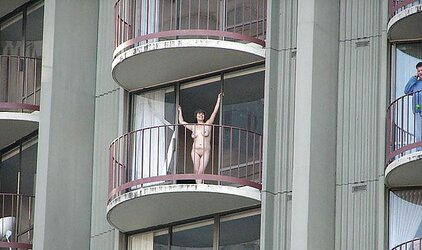 Bare on the terrace