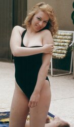 Jeanee Letsinger bare by the Pool
