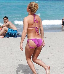 HAYDEN PANETTIERE PURPLE BATHING SUIT !!