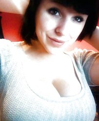 Dark hair, huge bra-stuffers