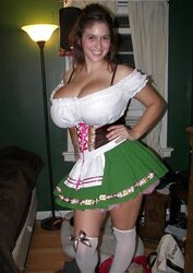 Dark hair, huge bra-stuffers