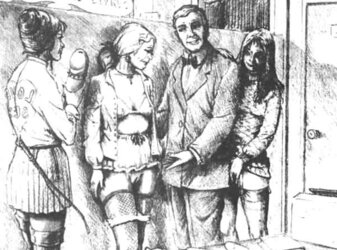 Classic SADISM & MASOCHISM Art - Getting Her Prepped