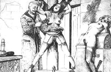 Classic SADISM & MASOCHISM Art - Getting Her Prepped