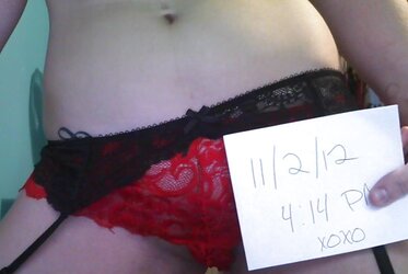 Crimson and dark-hued underwear set