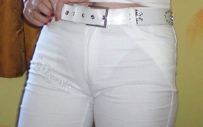 My sexiass spunk biotch in white
