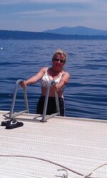 Mature Platinum-Blonde Wifey On Holiday