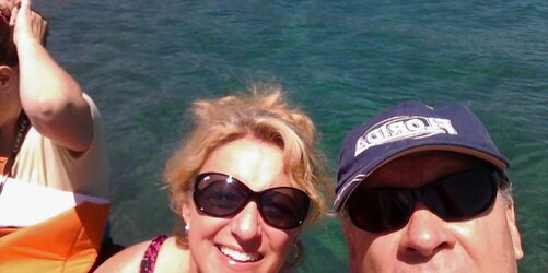 Mature Platinum-Blonde Wifey On Holiday