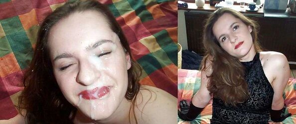 Before After Off The Hook Facial Cumshot - F