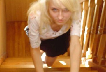 Lean blondie Russian teenager