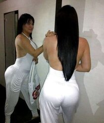 Leggings,latex up mini-skirt, by bootyhunterr