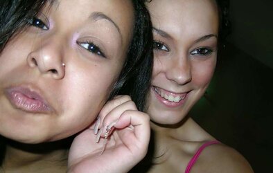 Dark Haired with her red-hot mate