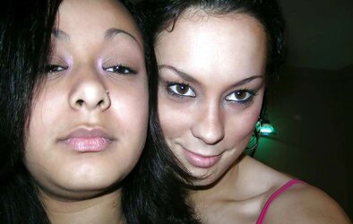 Dark Haired with her red-hot mate