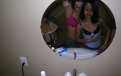 Dark Haired with her red-hot mate