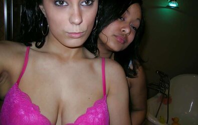 Dark Haired with her red-hot mate