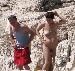 Mature at naturist beach