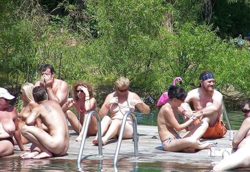 Mature at naturist beach