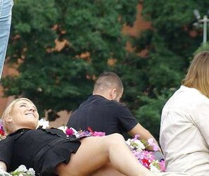 Remarkable Upskirt Honeys ten By Voyeur TROC