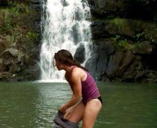 Evangeline Lilly bathing suit