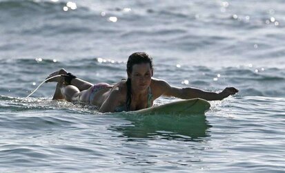Evangeline Lilly bathing suit