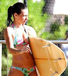 Evangeline Lilly bathing suit