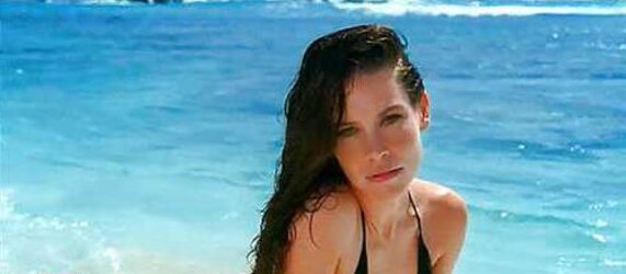 Evangeline Lilly bathing suit