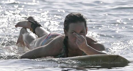 Evangeline Lilly bathing suit