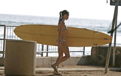 Evangeline Lilly bathing suit