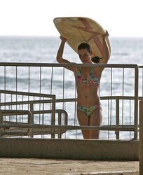 Evangeline Lilly bathing suit