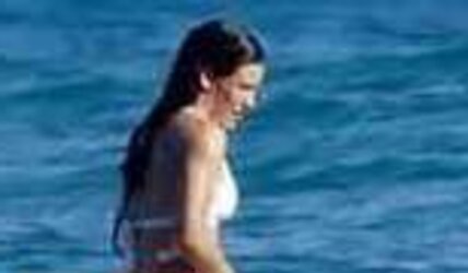 Evangeline Lilly bathing suit