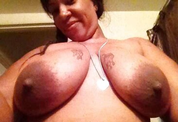 Fat dark-hued areolas ----ample bevy---- part