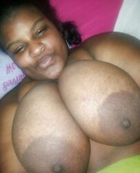 Fat dark-hued areolas ----ample bevy---- part
