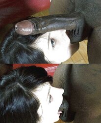 Before and after deep mouth pics