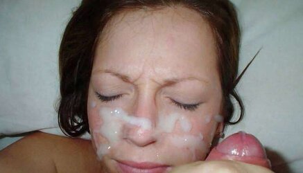 Excellent facial cumshot