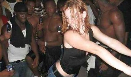 Breezy nineteen: Fabulous white sluts who enjoy BIG BLACK COCK