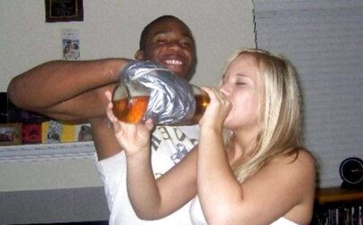 Breezy nineteen: Fabulous white sluts who enjoy BIG BLACK COCK