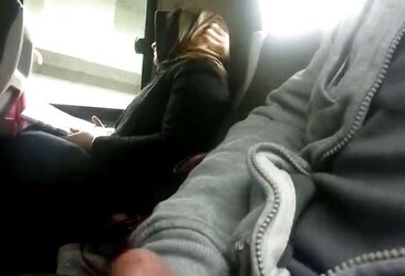 Displaying man sausage to arab hijab lady