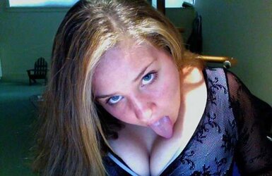 Chubby chicks gargle knockers herself