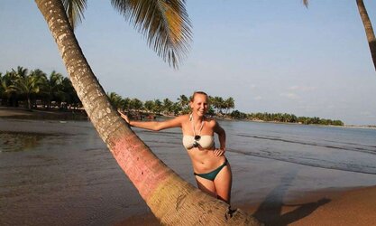 At the beach