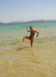 At the beach