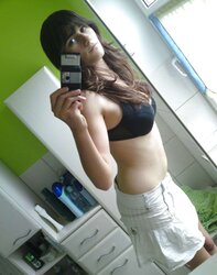 Teenager with rock hard tattas