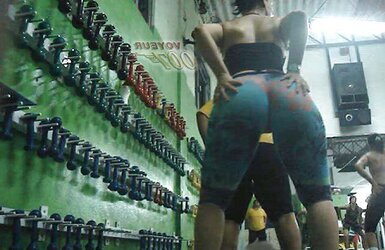 For the pantyhose Paramours Gym massive bums
