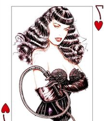 Erotic Playing Cards six - Betty Page for